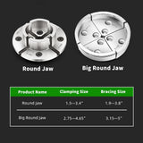 Yunnergo 1" x 8 TPI Thread 4 Inch Self Centering Wood Lathe Nickel-Plated Chuck Set 2/3/5 Jaw Turning Chuck Set (2PCs Jaw) Yunnergo