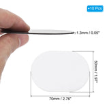 PATIKIL 2.8x2 in Sublimation Magnet Blanks, 10pcs Sublimation Blanks Products Personalized Refrigerator Magnets for Kitchen Fridge Home Decor, Oval PATIKIL
