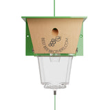 Best Bee Brothers Ultimate Carpenter Bee Trap for Outside with Large, Clear External Bee Vault & Spring-Loaded Door, 5.75" L x 6" W x 4.5" H Best Bee Brothers