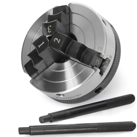 Wood Lathe Chuck 3 Inch 3 Jaw,Self-Centering Lathe Chucks for Woodturning with 1 x 8TPI Thread,for Woodworking Lathe Tools HAowosi