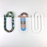 Sublimation Blank Thermal Acrylic Single-Sided White Approximate 3 x 1.2 Inch Small Paper Clips 10 Packs WoodArtSupply