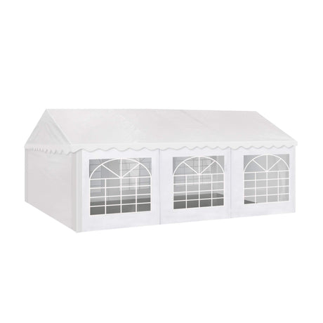 AMERICAN PHOENIX Party Tent 20x20 ft Heavy Duty Canopy Shelter for Wedding Event Fair with Fire Retardant Roof with Sidewalls and Windows White (20x20 - PE) AMERICAN PHOENIX