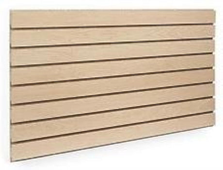 Maple Slatwall Panels 24"H x 48"L (Set of 2 Panels) Only Garment Racks