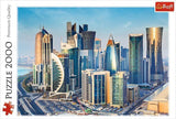 TREFL 2000 Piece Jigsaw Puzzles, Doha, Qatar, City Skyline, Persian Gulf, Middle East, Adult Puzzles, Trefl 27084 Trefl