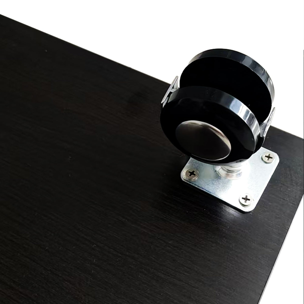 Yoluckea 4 Tiers Glass Display Cabinet with Bluetooth LED Light Strip, 1 Door Floor Standing Curio Cabinet with Universal Wheel for Home Office Display, Black Glass Bookshelf for Collections,Clear Top Yoluckea