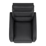 KISLOT Recliner Chair for Adults Push Back Armchair Home Theater Seating with Lumbar Support Single Sofa for Living Room.Black(PU Leather) KISLOT