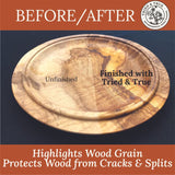 Tried & True Stain + Finish - Dark Walnut - Quart - Natural Stain & Oil Finish for Wood, Pigmented Danish Oil, Food Safe, Solvent Free, VOC Free, Dye Tried & True