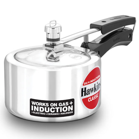 Hawkins 1.5 Litre Classic Pressure Cooker, Induction Inner Lid Cooker, Pan Cooker, Best Cooker, Silver (ICL15) HAWKINS