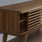 Modway Render 46" Mid-Century Modern Low Profile Media Console TV Stand, 46 Inch, Walnut Modway