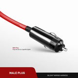 Nilight Cigarette Lighter Extension Cord Cable Heavy Duty 6ft 12V/24V Car Charger with Cigarette Lighter Plug Cigarette Lighter Socket,2 Years Warranty Nilight