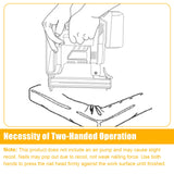 18GA Cordless Brad Nailer Compatible with Dewalt 20V MAX Battery, 2 in 1 Brushless 5/8 to 1-1/4 Inch Cordless Nail Gun with 1000pcs Nails/Staples for Carpentry and Woodworking Projects(Tools Only) Yutesiri