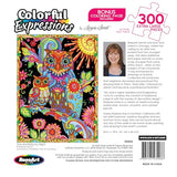 RoseArt - Colorful Expressions - Owl and Baby by Night - 300XL Piece Jigsaw Puzzle for Adults RoseArt