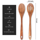 14 Inch Large Wooden Spoon for Cooking Mixing Spoon Serving Spoons Big Non Stick Wood Spoon Spatula Long Handle Spoon Stirring Cooking Spoon Renawe