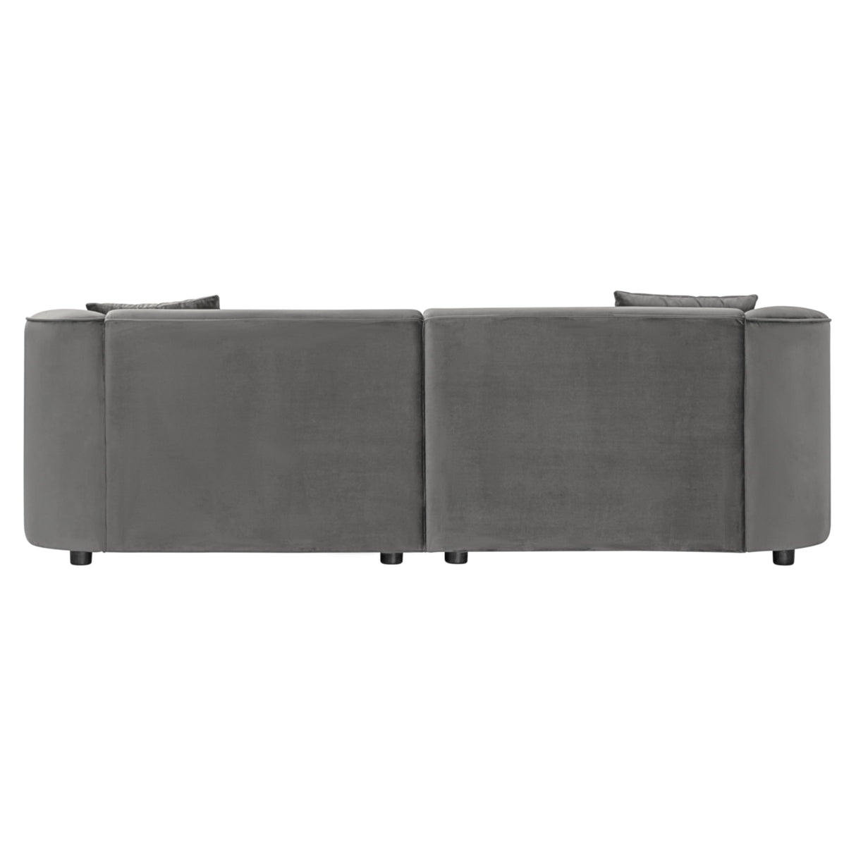 Christopher Knight Home 87.50" Curved Oversized 2 Seater Sofa, Upholstered Couch Chair, Soft Seating Lounge Chair, Cozy Loveseat with Armrest, Reading Sofas for Living Room, Home Rest, Grey Christopher Knight Home