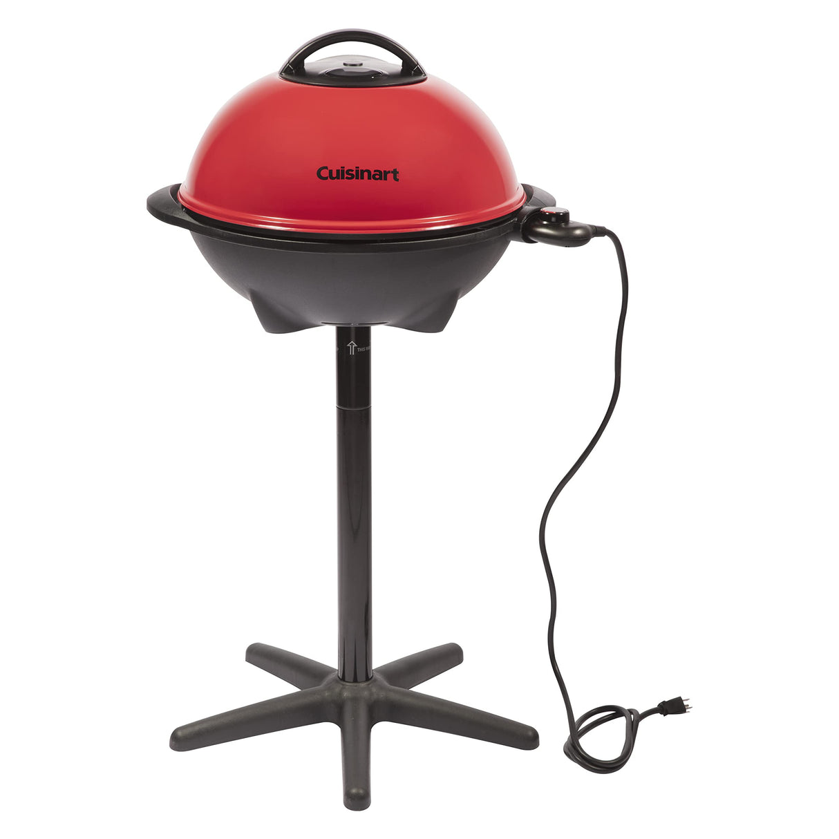 Cuisinart Indoor/Outdoor Electric Grill, 2-in-1 Portable BBQ with Non-Stick Cooking Surface, Adjustable Heat, Stand/Tabletop Options for Cookouts, Barbecues and Small Spaces, No Tools Required Cuisinart