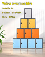 KAER Lockable Metal Locker Storage Cabinet With 1 Door, 19.6" H Organizer, for School, Office, Home, Preschool, Garage, Storage Room - Assembly Required KAER