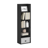 Furinno Luder 5-Tier Blackwood Bookcase and Storage Shelf Furinno