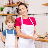 multifuns 12 pcs White Aprons Bulk Waterdrop Resistant for Women Men Kitchen Cooking Grilling Aprons with 2 Pockets (24x28 inch, White multifuns