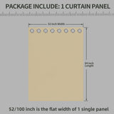 OutdoorLines Waterproof Indoor Outdoor Curtains for Patio-Privacy Sun Blocking Grommet Curtain Panel Weatherproof, UV Resistant Curtains for Gazebo, Front Porch, Pergola Beige 52W x 84L Inch 1 Piece OutdoorLines