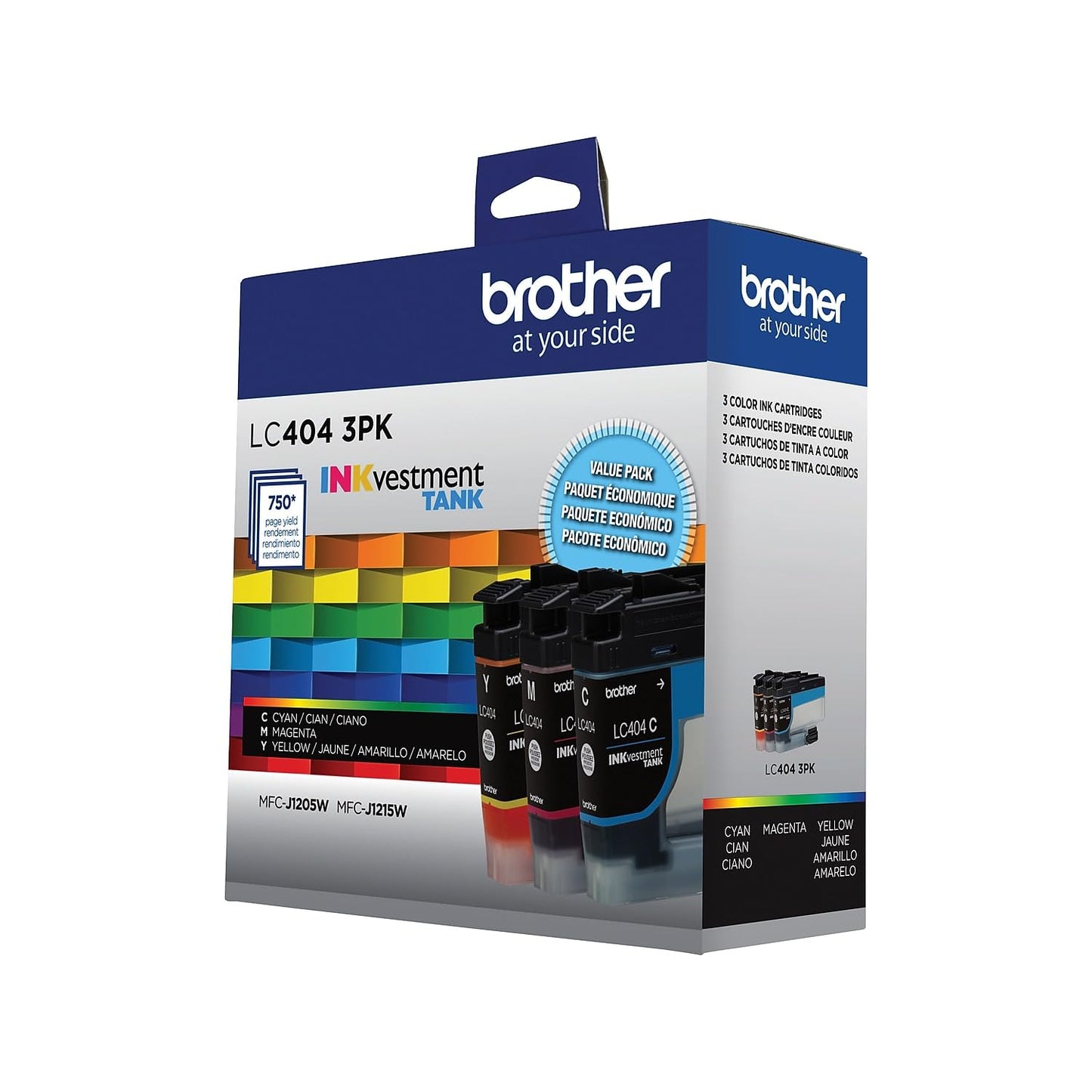 Brother LC4043PKS of Standard Yield Cyan, Magenta and Yellow -Ink -Cartridges(Pack of 3)