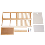 OUKANING Bamboo Laundry Hamper with 3-Tier Storage Rack and Tilt-Out Basket OUKANING