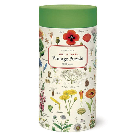 Cavallini Papers & Co. Wildflowers 1,000 Piece Puzzle, Multi Cavallini