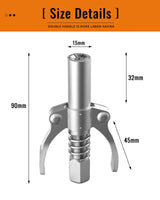 MASRIN Grease Gun Coupler-Grease Gun Tip,Grease Fittings,Duty Quick Release Grease Coupler Compatible with All Grease Guns 1/8" NPT Ends,Upgrade to 12000 PSI MASRIN