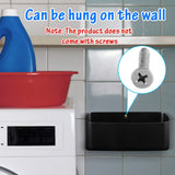 Picowe Magnetic Laundry Storage, Large Lint Holder Bin for Laundry Room, Space-Saving Trash Container Hanging on Dryer, Washer or Wall Mount Trash Bin, M - Black Picowe