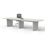 Mayline Medina Conference Table, 12', Textured Sea Salt Laminate Safco