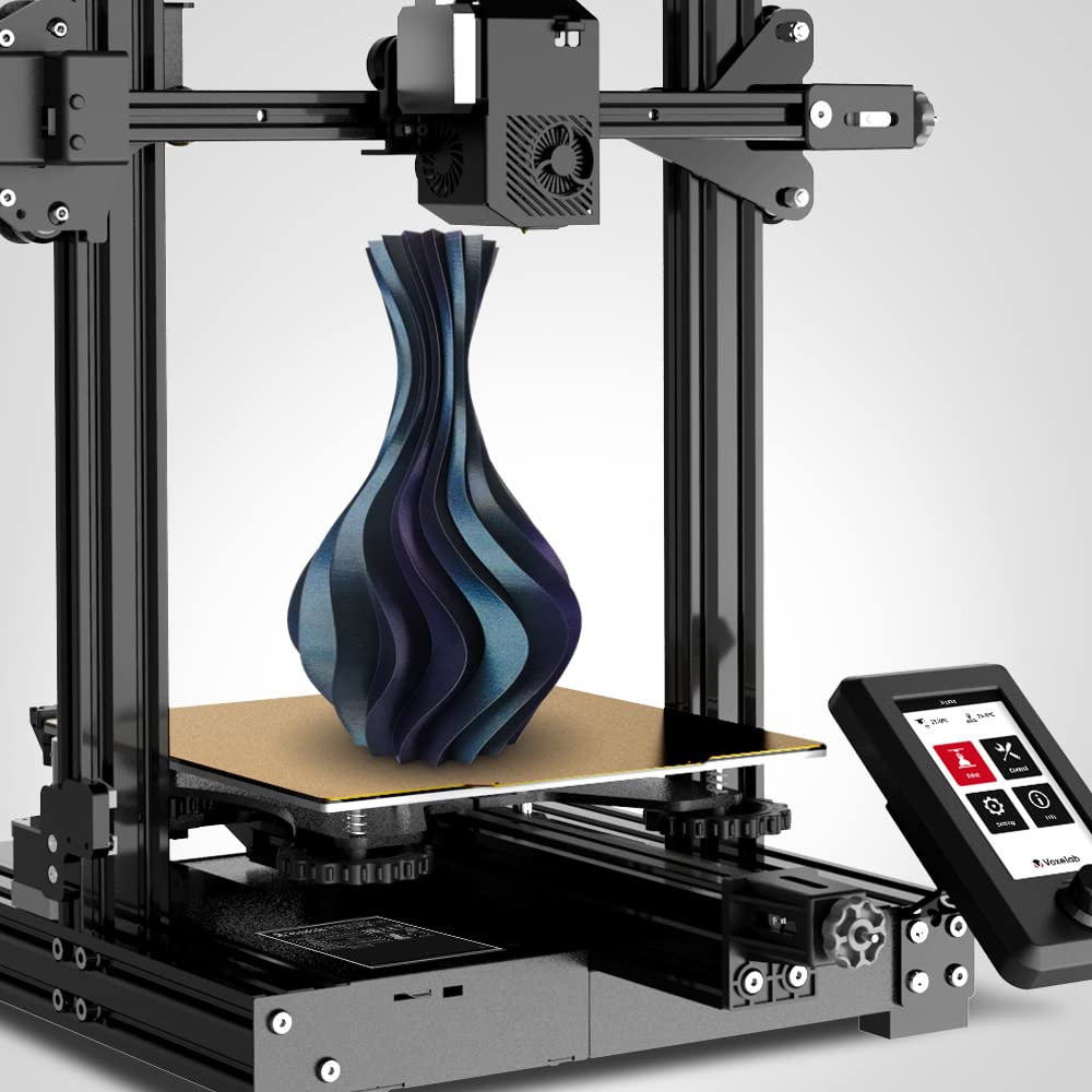 VOXELAB 3D Printer Filament Color Changeable PLA Filament 1.75mm, Burnt Titanium PLA 3D Printer Filament, Chameleon PLA 1kg (2.2lbs)-Dimensional Accuracy +/- 0.02mm, PLA Burnt Titanium Voxelab