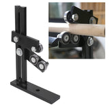 Wood Lathe Steady Rest, Woodworking Wood Lathe Tools and Accessories with 3 Fixing Wheels & Adjustable Wheel Position, L Shape Stable Lathe Tool Rest Wood Cast Iron Steady Rest Focket