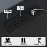 Gyfimioe 6 Drawer Dresser with Power Outlet, Floating White Dresser Chest of Drawer with LED Light,Modern Double Wide Drawer Organizer Cabinet for Bedroom,Living Room (6 Drawer-Black) Gyfimoie