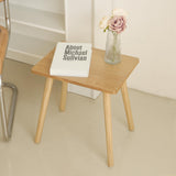 AWASEN Side Table, Small End Accent Table for Living Room Bedroom Office Small Spaces, Modern Wood Side Table Nightstand with Solid Wood, Easy Assembly, (Natural) AWASEN