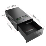 Slider Gun Safe for Nightstand, Desk, Bed Side,Truck，Auto Sliding drawer Hand Gun Safe for Pistol with Fingerprint, Handgun Lock Box with USB Power port,Safe for Valuable Items Teentan