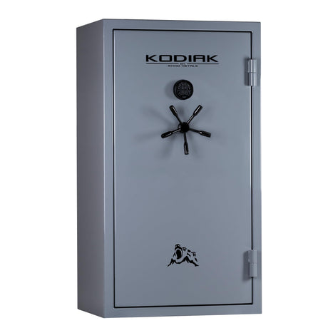 Kodiak Home Gun Safe for Rifles & Pistols | KGX5933G by Rhino Metals with New SafeX Security System | 41 Long Guns & 6 Handguns | 60 Minute Fire Protection | Gloss Gray Finish | 536lbs Kodiak