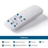 Lucid L150 Adjustable Base – Bed Frame with Head and Foot Incline – Wireless Remote Control – Premium Quiet Motor, Twin XL size, Charcoal LUCID