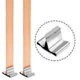 Jiozermi 100 Pcs Wooden Candle Wicks, 15mm x 150mm Smokeless Wood Wicks Crackling Wood Wicks Wooden Core Wax Wicks Candle Making Wicks with Metal Base for DIY Candle Making Jiozermi