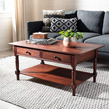 Safavieh American Homes Collection Boris Dark Cherry Coffee Table Safavieh