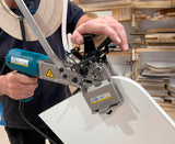 Hand-Held Hot Air Edgebander Set AG52F: AG98F + Double Edge Trimmer & Scraper AU93 + Manual End Trimmer RC21E Virutex