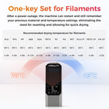 Creality Space PI Filament Dryer, 3D Printer Filament Dryer Box with 360° Heating, Upgraded Filament Dehydrator Storage Box Support Nylon ABS PETG PLA TPU 1.75/2.85mm (Space PI) Creality