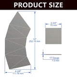 WelderElite Welding Coupons Kit Pen Holder 2-Set,17-Gauge Mild Steel Welding Practice Kits WelderElite