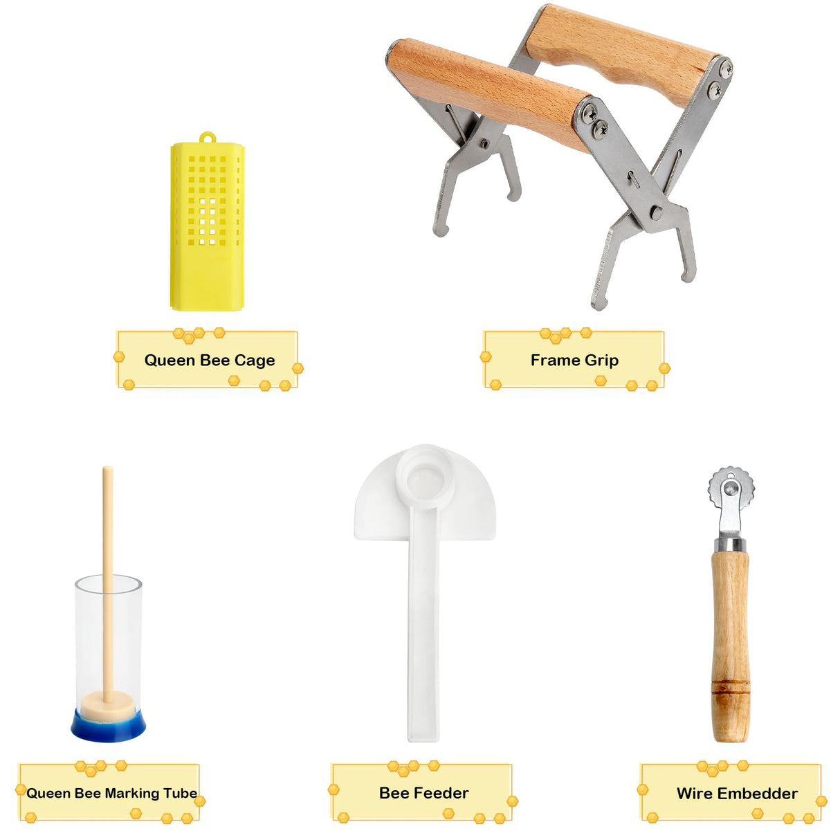 Blisstime 12pcs Bee Hives Starter Kit Beekeeping Supplies, Bee Keeping Supplies-All, Bee Supplies and Equipment with Bee Smoker, Honey Bee Hive Tools for Beginners and Bee Keeper Blisstime