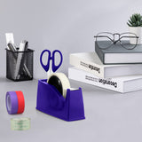 Heat Tape Dispenser, Masking Tape Dispenser, Holder Fits 1" and 3" Core, 6.8 x 2.2 x 3.4 Inch, Desktop Tape Dispenser, Heat Tape for Sublimation(Blue) AWEI AZHI