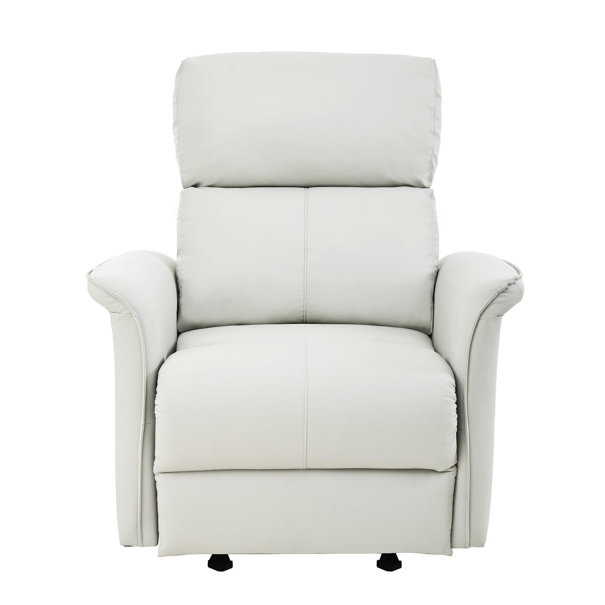 Manual Rocker Recliner Chair for Adults – Perfect for Small Spaces, PU Leather Nursery Glider, Ideal for Home Theater, Living Room, and Bedroom YJSPSSW