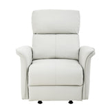 Manual Rocker Recliner Chair for Adults – Perfect for Small Spaces, PU Leather Nursery Glider, Ideal for Home Theater, Living Room, and Bedroom YJSPSSW