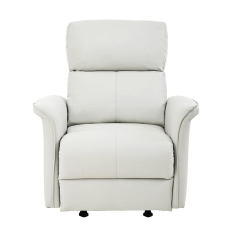 Manual Rocker Recliner Chair for Adults – Perfect for Small Spaces, PU Leather Nursery Glider, Ideal for Home Theater, Living Room, and Bedroom YJSPSSW