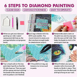 5D Diamond Art Painting Kits Unicorn with Wings Seaside Sunset (3) Round Full Drill Art Diamond Painting kit DIY Diamond Painting Suitable for Home Adults Rooms Wall Decorating-30x40 OfFsum