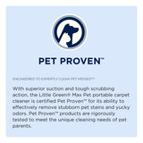 BISSELL® Little Green® Max Pet Portable Carpet and Upholstery Deep Cleaner, Car/Auto Detailer, with Self-Cleaning Tough Stain Tool and Pet Hair Removal Tool (3860) Bissell