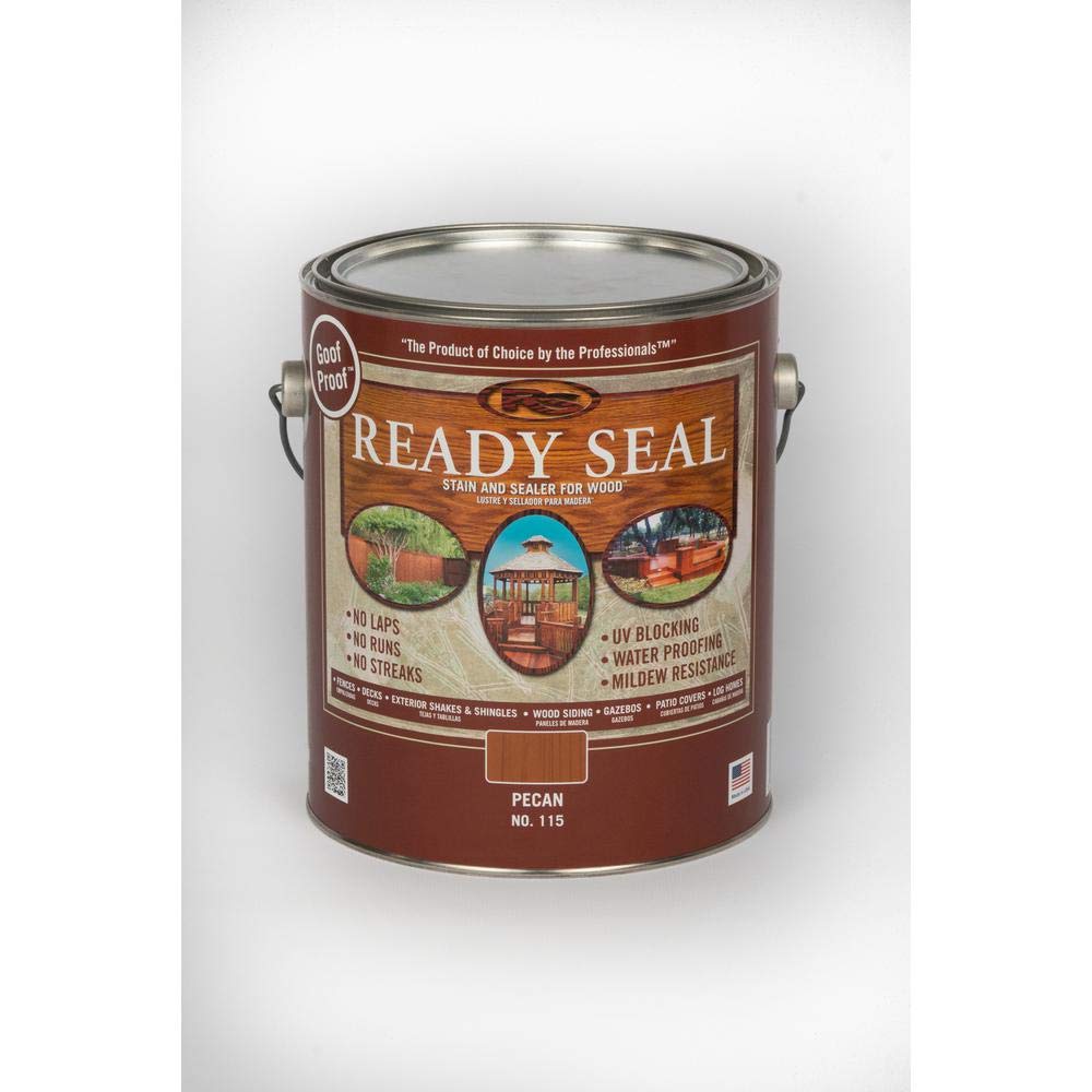 Ready Seal Goof Proof Semi-Transparent Pecan Oil-Based Wood Stain and Sealer 1 gal.4 Ready Seal