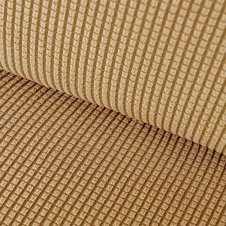 Stretch Futon Cover, Couch Cover for Futon, Armless Sofa Cover, Foldable Sofa Bed Slipcover Without Armrest, Universal Sofa Slipcover Furniture Protector for Kid, Pet(Small Checks Light Yellow,Medium) SHEKAKO
